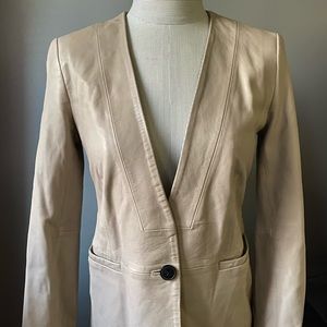 BANANA REPUBLIC VINTAGE COLLECTION LEATHER BLAZER